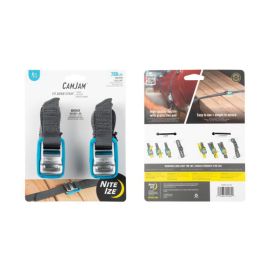 Nite Ize CamJam Tie Down Strap 12 ft. 2 Pack CJWR12-09-2R6
