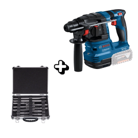 Bosch Cordless Rotary Hammer GBH 185 + Hammer Bit Set 06119240L1 + 2608578765