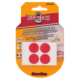 Bigteeth Interior Mounting Sticker Round 25mm 24pcs BTH10044