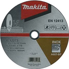 Makita Inox Thin Cut Off Wheel 230x1.9x22.23mm B12273
