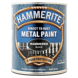Hammerite Metal Paint Hammered Black 750ml
