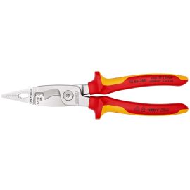 Knipex Pliers Insulated for Electrical Installation Chrome Plated 200mm 13 86 200