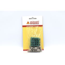 Sheet Metal Screw G I Phillips Flat Head 1-1/2" x #10 + Wall Plug PVC Green 1-1/2" - 25pcs