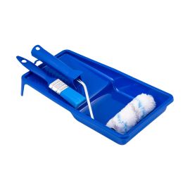 Painting Set Blue (Tray + Brush + Mini Roller) BLUESET Beorol
