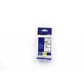 Flexible ID Tape Black on White 18mm x 8mtrs TZ-FX241 Brother