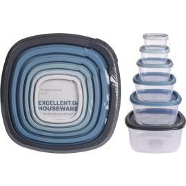 Storage Box With Lid 6Pcs 911000180