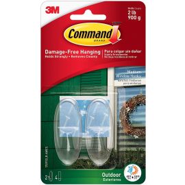 3M Perfectly Pink Wire Hooks [2hooks&4Strips] 17091-P