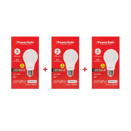 Powersafe LED Bulb 9W Warm White E27 x3 PSLEDB 0927 WW x3 