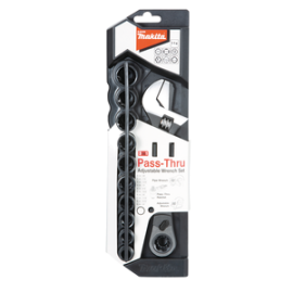 Makita Pass Thru Adjustable Wrench Set 11pcs 3/8" B-65458