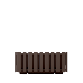 Prosperplast BOARDEE FENCYCASE Flower Pot 380x180x162mm Brown DDEF400-R222