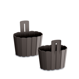 Prosperplast BOARDEE WALL Flower Pot 194x150x202mm Brown DDES200-R222
