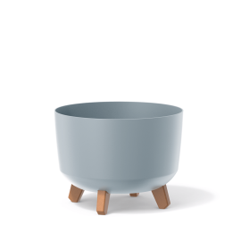 Prosperplast GRACIA LOW Flower Pot 380X380X195mm Light Gray DGRL400L-443U