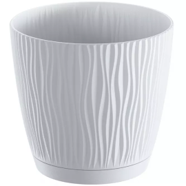 Prosperplast SANDY P Flower Pot 149x149x139mm White DSY150P-S449