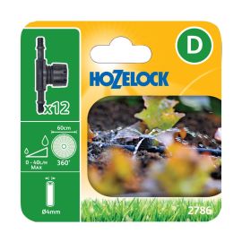 Hozelock Adjustable Mini Sprinklers (For 4mm Micro Tube) 12pcs 2786 0012