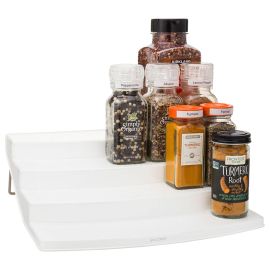 YouCopia Shelfstep 24 Bottles Spice Rack Organizer White