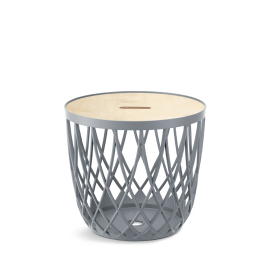 Prosperplast Uniqubo Basket W/Lid 337x337x292mm Stone Gray IKUB20T-405U