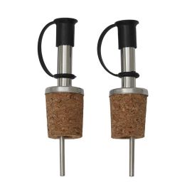 Cork Bottle Stopper With Pouring Spout Set of 2 Ka1313
