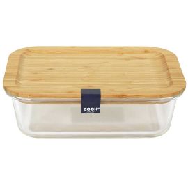 Glass Storage Container W/ Bamboo Lid 104Cl Ka4799