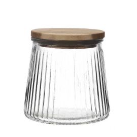 Acacia Lid Glass Jar 65Cl Ka6334