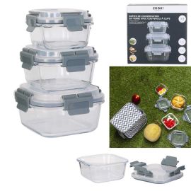 Rectangular Storage Box With Clips 3Pcs M6 Kb5983