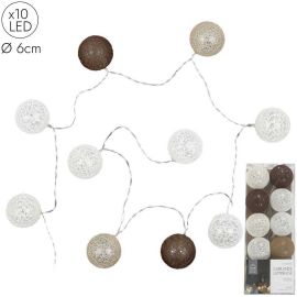 10 Led Ball String Lights - Brown Shades La10065