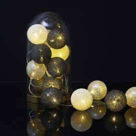 15 Led Usb Ball Light String - Grey White Blue La10456