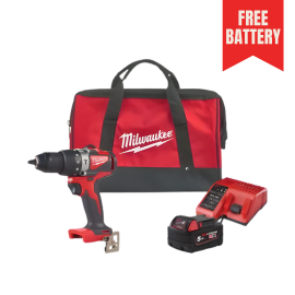 Milwaukee M18™ BrushlessPercussion Drill M18BLPD2-501B + Free 1x M18 5Ah battery
