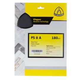 Klingspor Sanding Sheets Waterproof 230 x 280mm Grit #220 5pcs PS 8 A / 253938A5SH