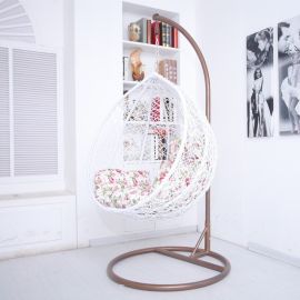Hanging Chair With Cushion 1 person White